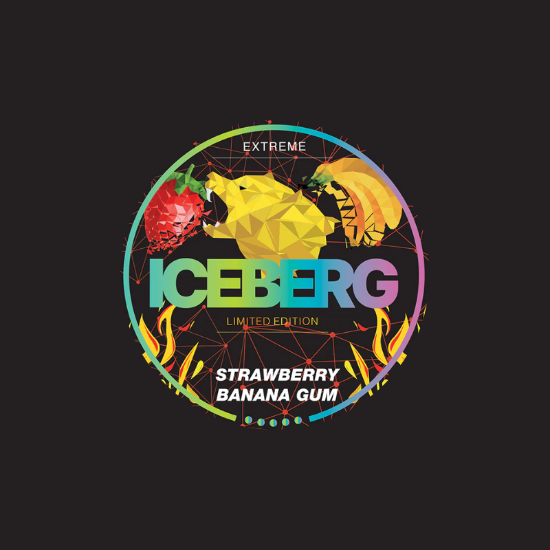 ICEBERG STRAWBERRY BANANA GUM Snusbanden